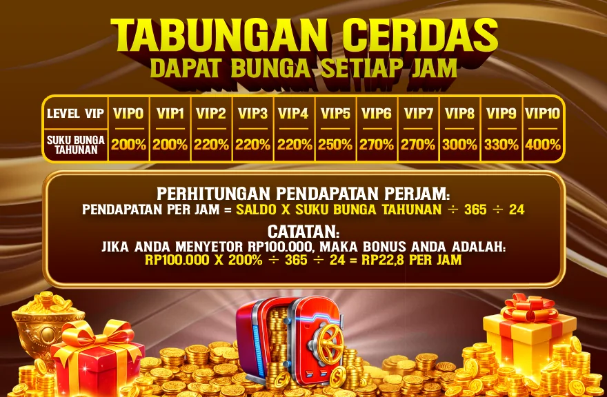 TABUNGAN CERDAS DAPAT BUNGA SETIAP JAM